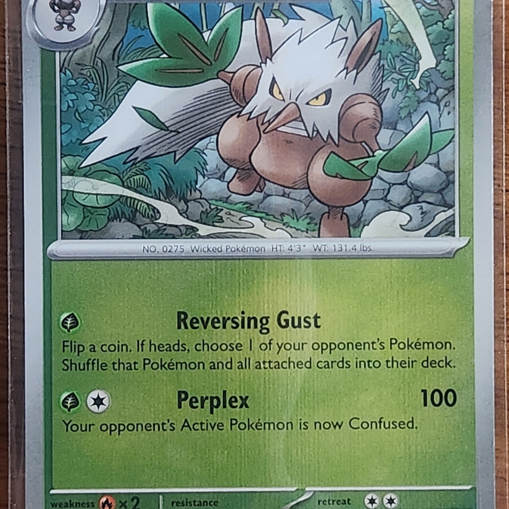 Pokemon Card with Green and Brown Design